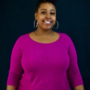 High-Low Magenta Top